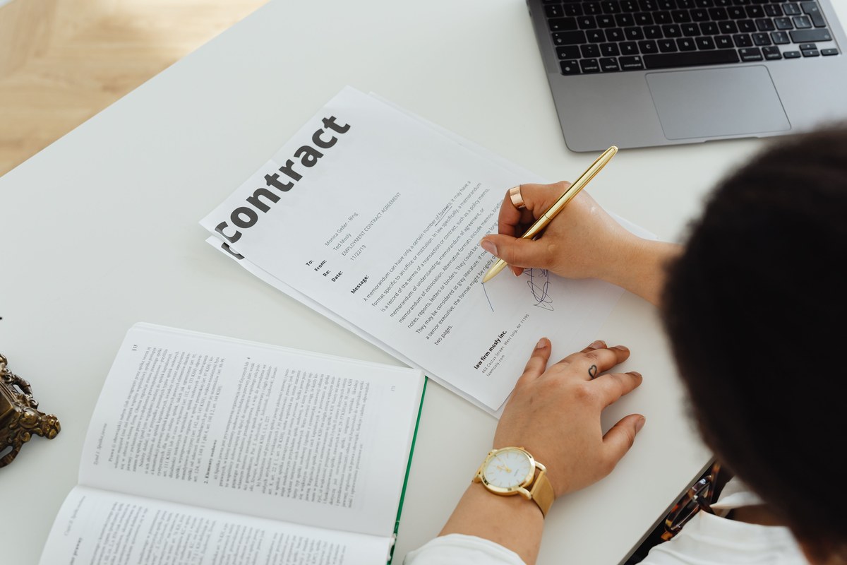 Master customer contract matrix and redaction methodology
