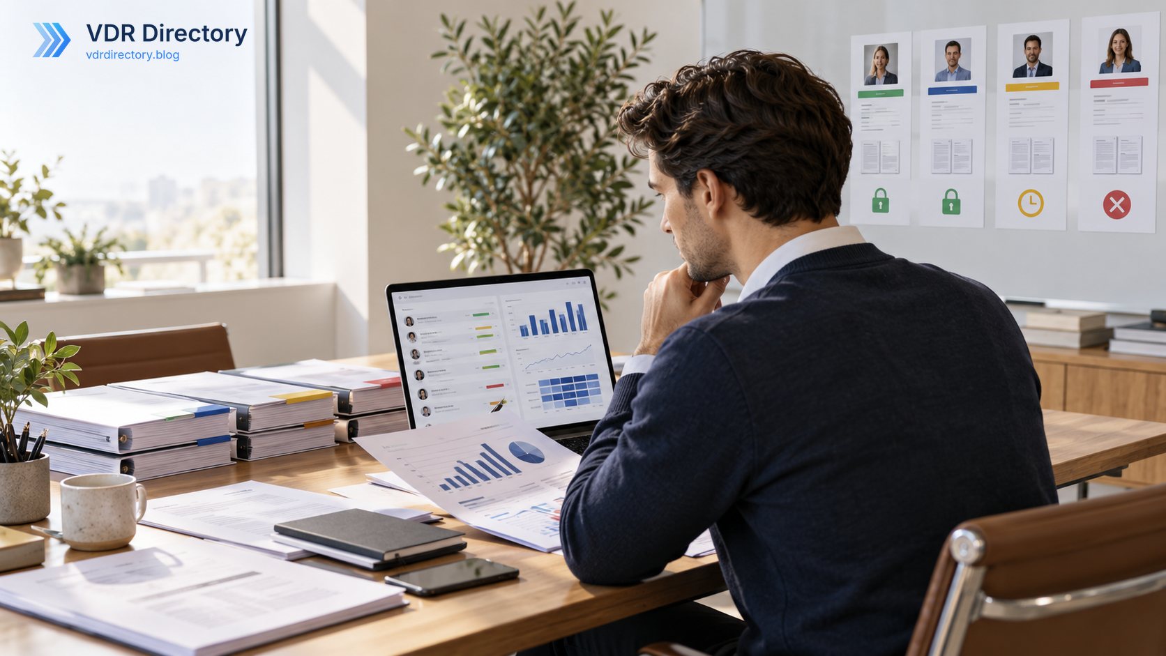 SaaS investor data room platform evaluation, readiness review, and closing decision
