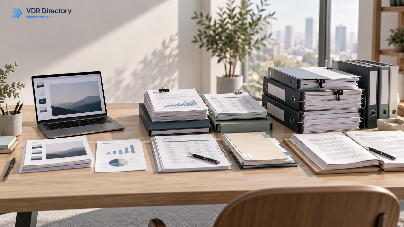 Startup fundraising data room with pitch deck financial cap table legal and investor materials